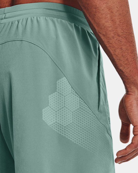 Men's UA ArmourPrint Woven Shorts in Green image number 3